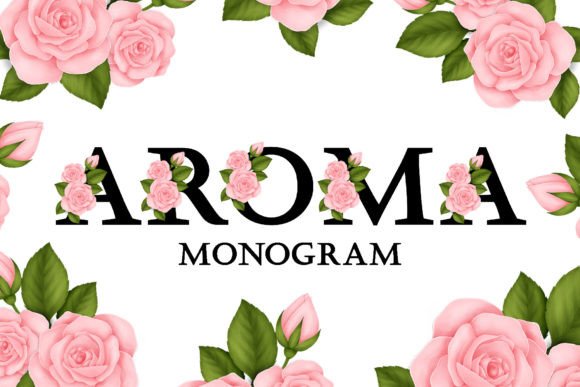 Aroma Monogram Font
