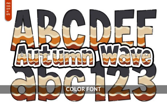 Autumn Wave: A Color Font for Bold Campaigns