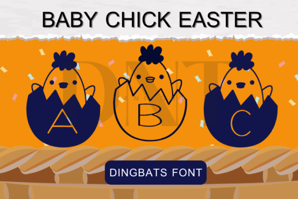 Baby Chick Easter Font for Creative Campaigns