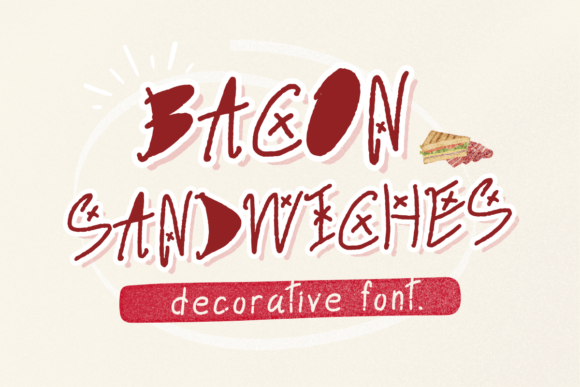 Bacon Sandwiches Font for Creative Projects