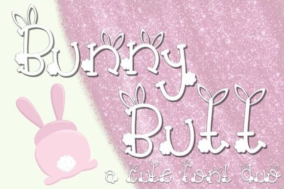 Bunny Butt Duo: A Cute Font for Creative Campaigns