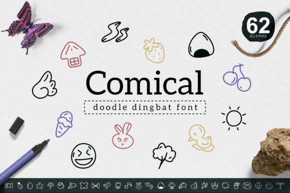 Comical: A Cute Dingbats Font for Marketers
