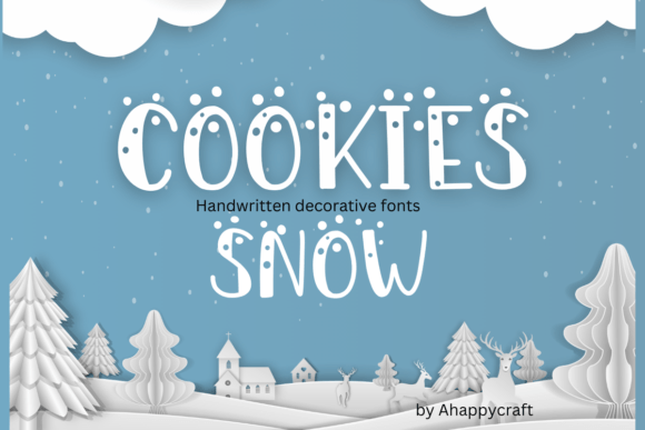 Cookies Snow Font for Web Design