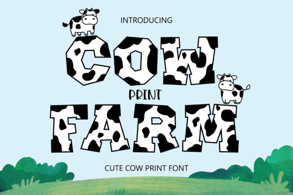 Cow Print Farm Font Review