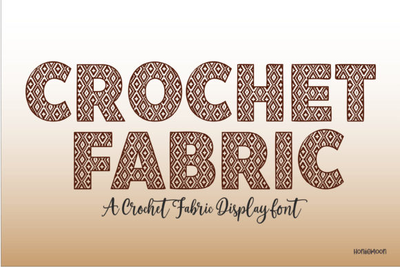 Crochet Fabric Font for Web Design