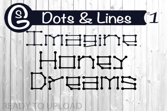 Dots Lines Font: Bold & Playful Design