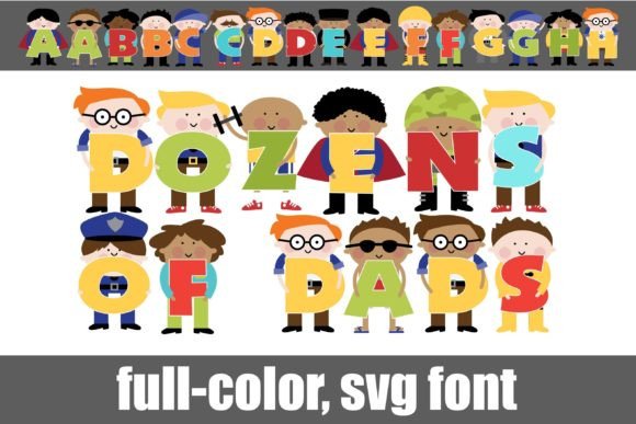 Dozens of Dads Font for Creative Projects