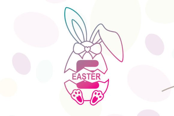 Easter Rabbit Egg Font