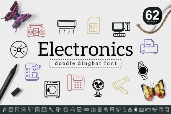 Electronics: A Cute Font for Creative Projects