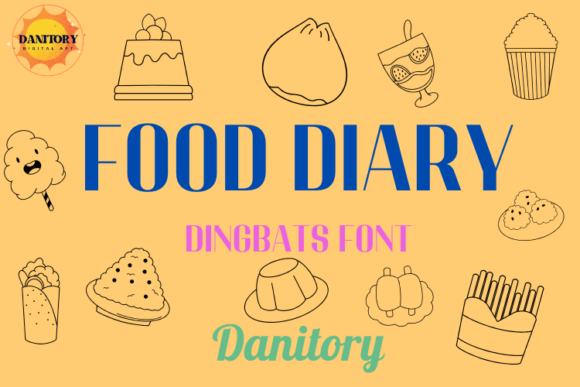 Food Diary Font: Cute & Playful Design