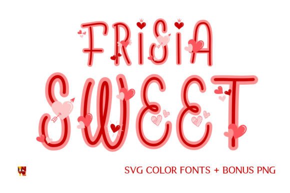 Frisia Sweet: A Cute Color Font for Creative Projects
