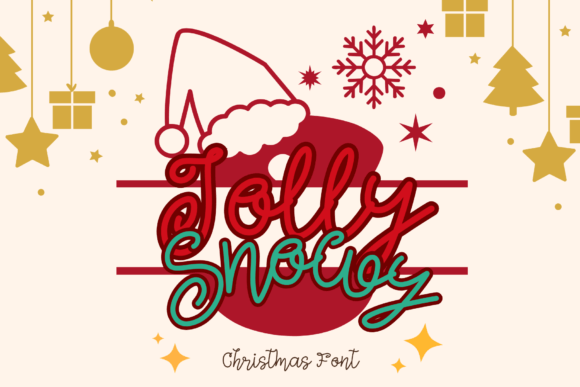 Jolly and Snowy Monogram Font