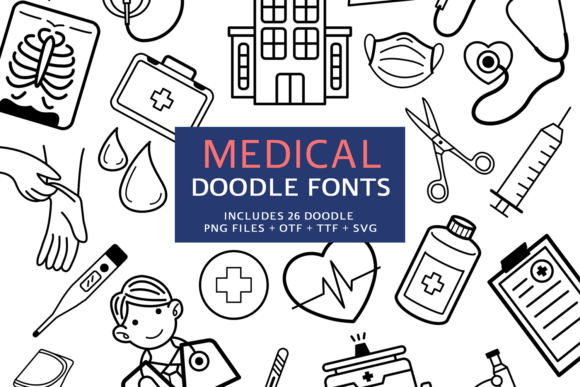 Medical Doodle: A Cute Font for Creative Marketing