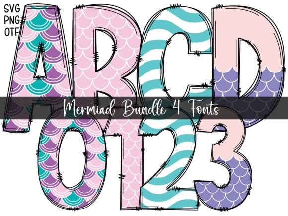Mermaid a: A Color Font for Playful Design