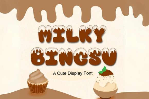 Milky Bingsu Font for Web Design