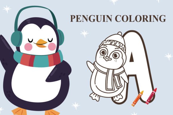 Penguin Coloring Font: Playful Typography for Digital Campaigns