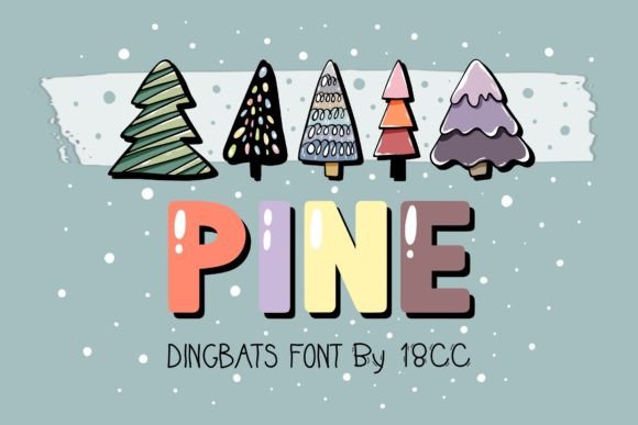 Pine: A Cute Dingbat Font for Creative Projects