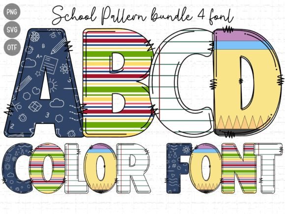 School Pattern Font Review