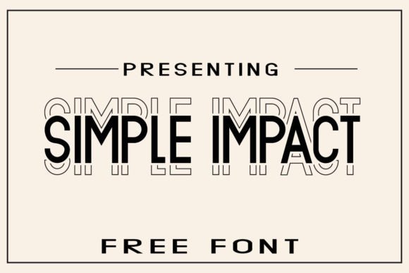 Simple Impact Font for Business