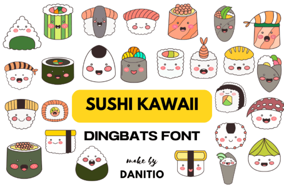 Sushi Kawaii Font: Cute & Quirky