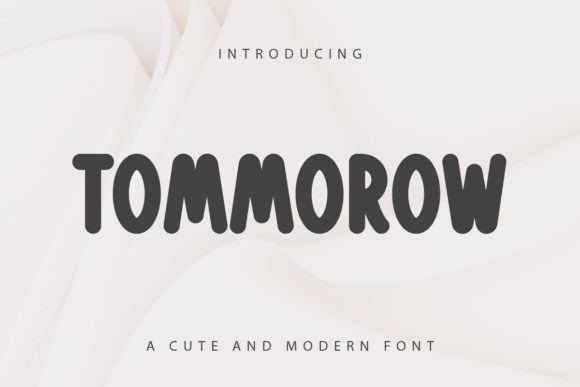 Tommorow: A Modern Font for Digital Marketing