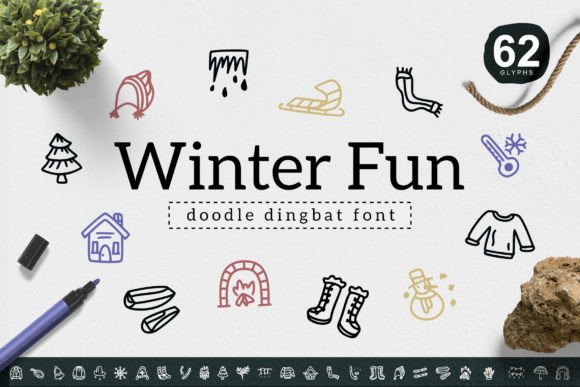 Winter Fun Font for Creative Projects